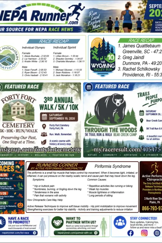 NEPARUNNER Newsletter Preview